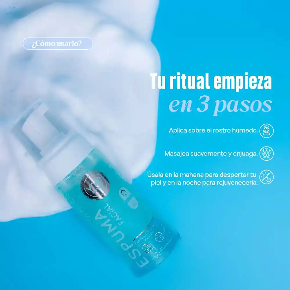Jabon Facial Espuma Ácido Hialurónico+aloe
