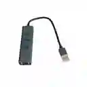 Adaptador-multiplicador De Puertos - Hub Usb 3.0 + Rj45 500128