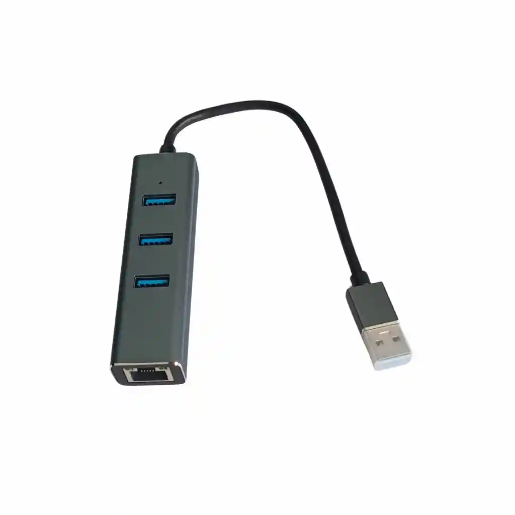 Adaptador-multiplicador De Puertos - Hub Usb 3.0 + Rj45 500128