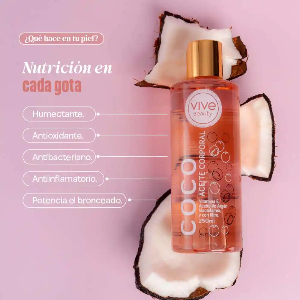Aceite Corporal De Coco 250ml