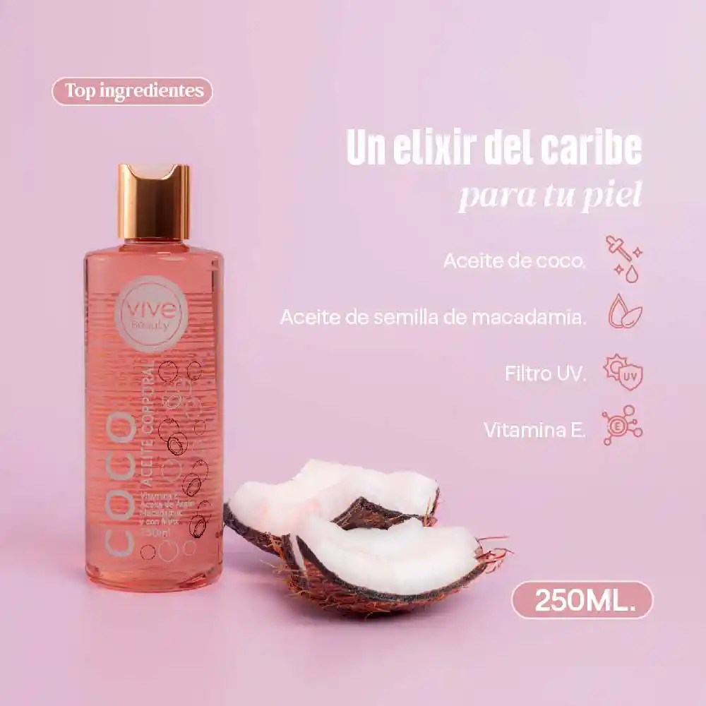 Aceite Corporal De Coco 250ml