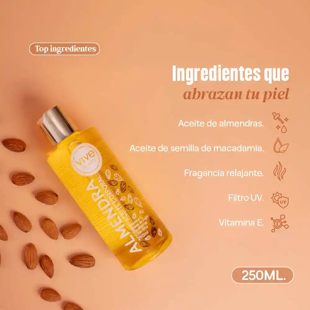 Aceite Corporal Almendras 250 Ml