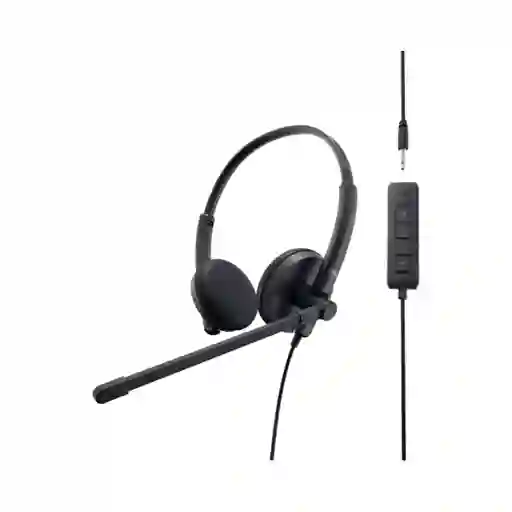 Dell Headset Stereo Wh1022 Usb Con Micrófono Y Control De Volumen Para Videollamadas