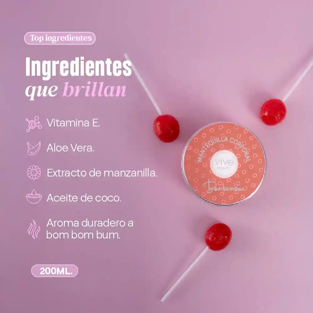 Mantequilla Corporal Hidratante- Bombombun (200 Ml)