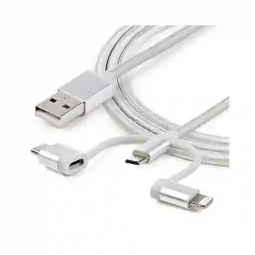Cable Multicarga Usb Startech Ltcub1mgr 1 m – Usb-a A Lightning / Usb-c / Micro Usb