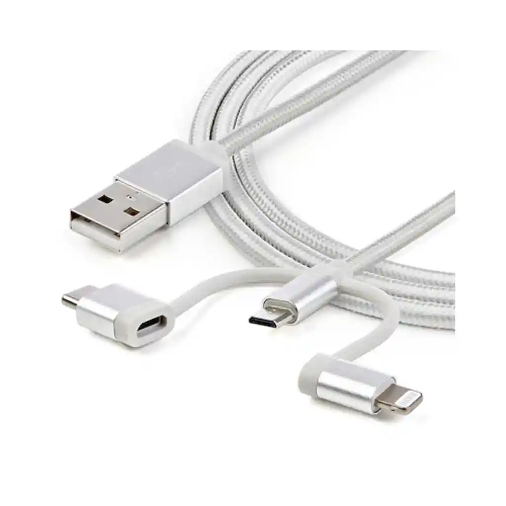 Cable Multicarga Usb Startech Ltcub1mgr 1 m – Usb-a A Lightning / Usb-c / Micro Usb