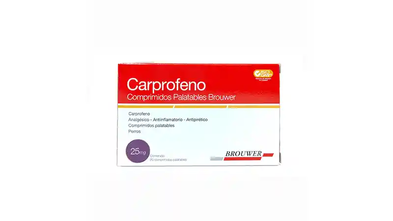 Carprofeno Brower 25 Mg Blister X 4 Tabletas