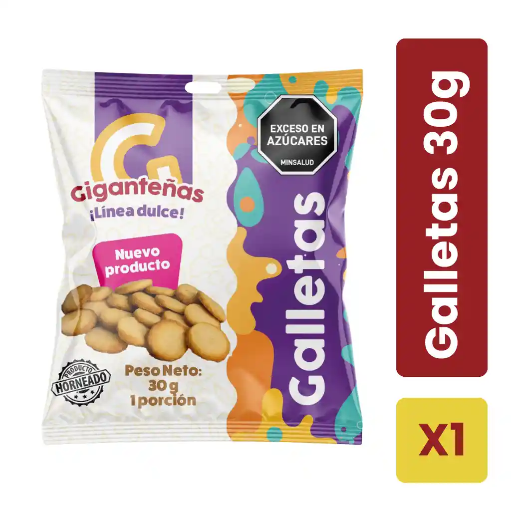 Galletas Giganteñas 30g