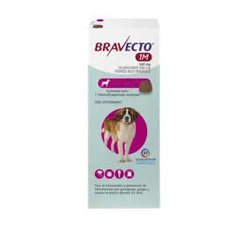 Bravecto 1mes 560mg 40 - 56kg (fucsia) (proteccion 37 Dias)