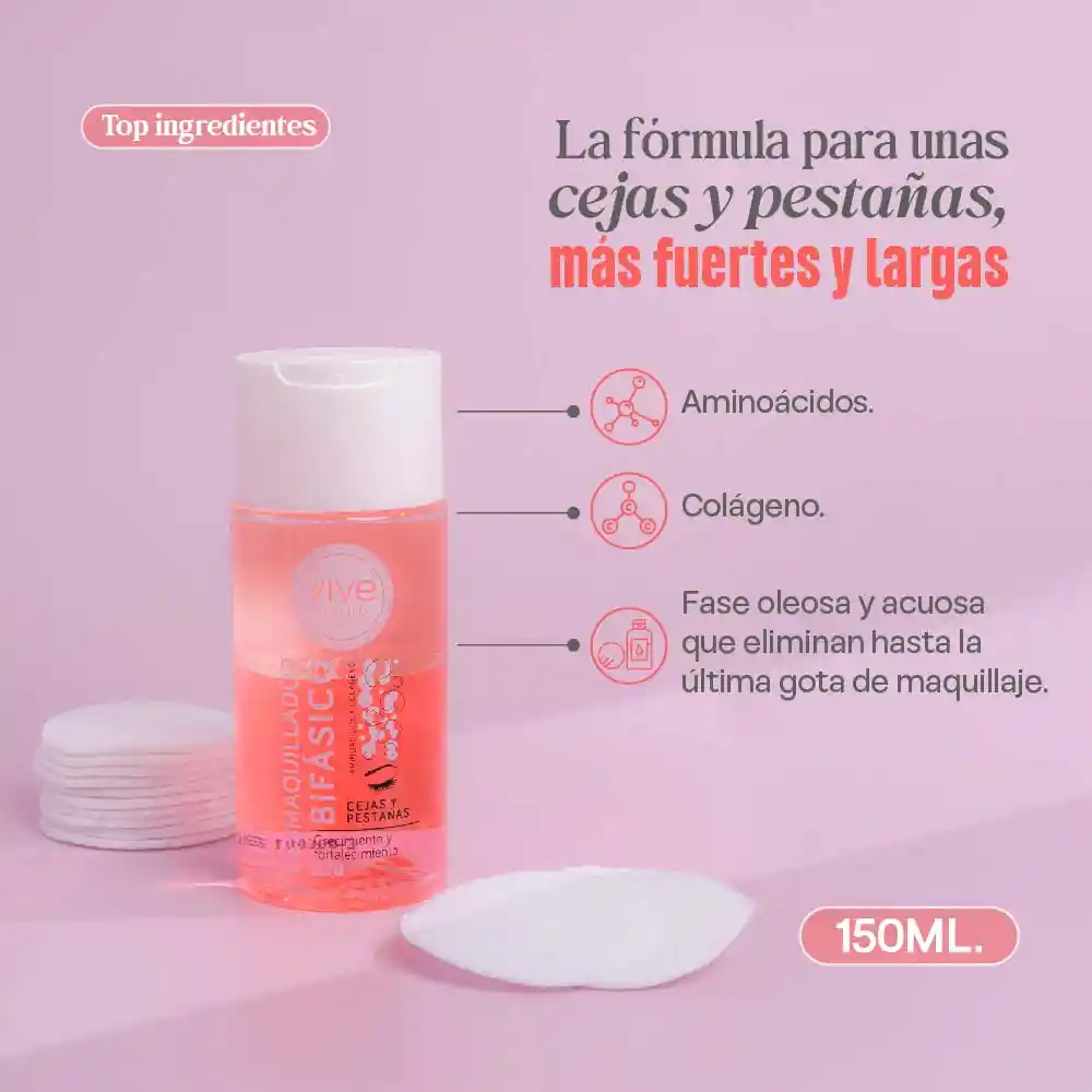 Desmaquillador Bifásico Cejas Y Pestañas