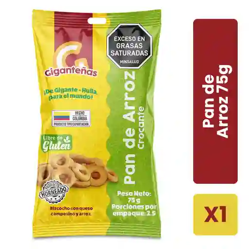 Pan De Arroz Crocante 75g