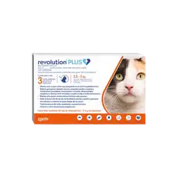 Revolution Plus Gatos De 2.5 Kg - 5kg (naranja) Caja X 1 Pipeta