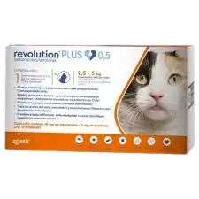 Revolution Naranja Plus 2.5-5 Kg Gatos Caja X 3 Tubos
