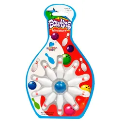 Juego De Bolos De Boliche Mini Para Niños 10 Bolos Y 1 Bola