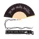 Abanico "yo No Sudo, Brillo" Negro