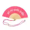 Abanico Yo No Sudo Brillo Rosado