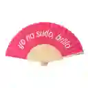 Abanico Yo No Sudo Brillo Rosado