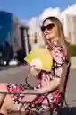 Abanico Yo No Sudo Brillo Amarillo