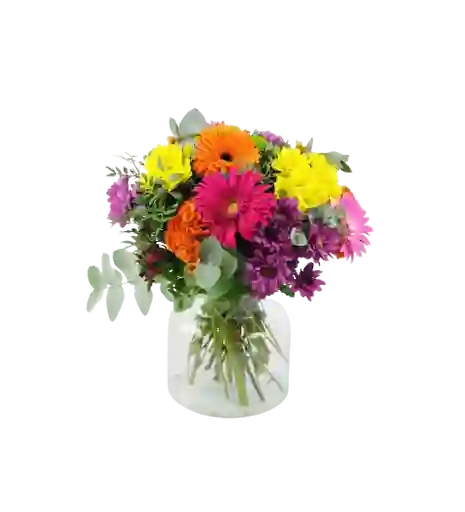 Flores Surtidas En Jarron