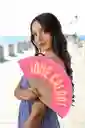 Abanico Que Calor Rosa Y Amarillo