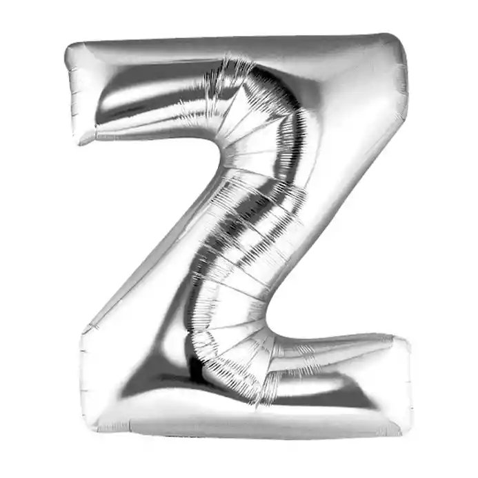 Globo Metalizado 18" Letra "z" Color Plateado