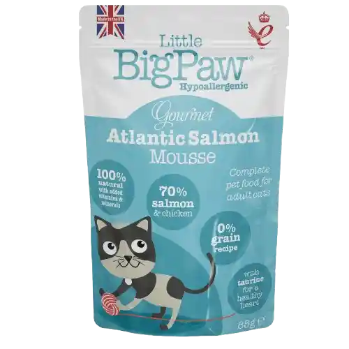 F Little Big Paw Gourmet Atlantic Salmon Pouch X 85gr
