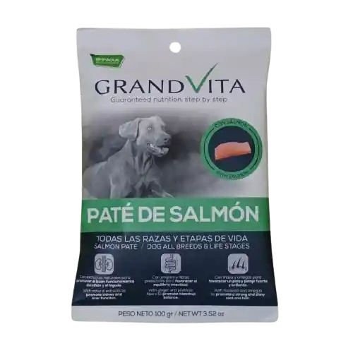 Grand Vita Pate De Salmon Perro Pouch X 100grs