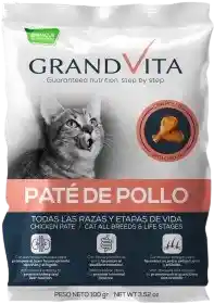 Grand Vita Pate De Pollo Gato Pouch X 100grs