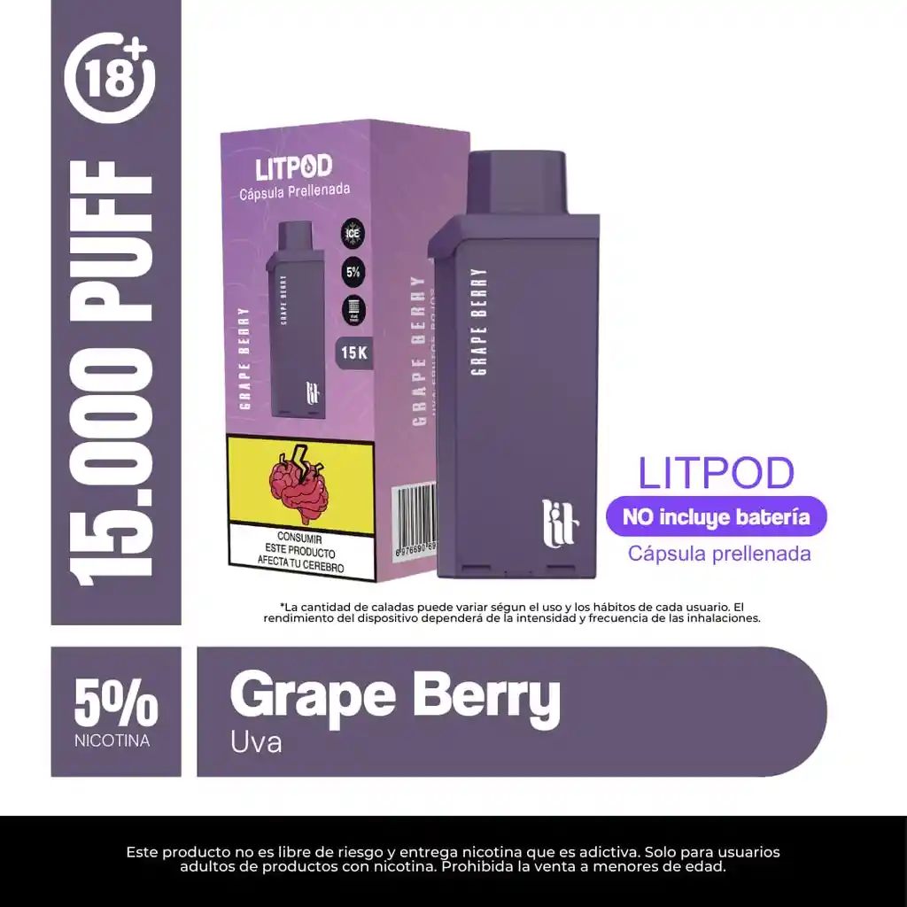 Capsula Litpod Grape Berry