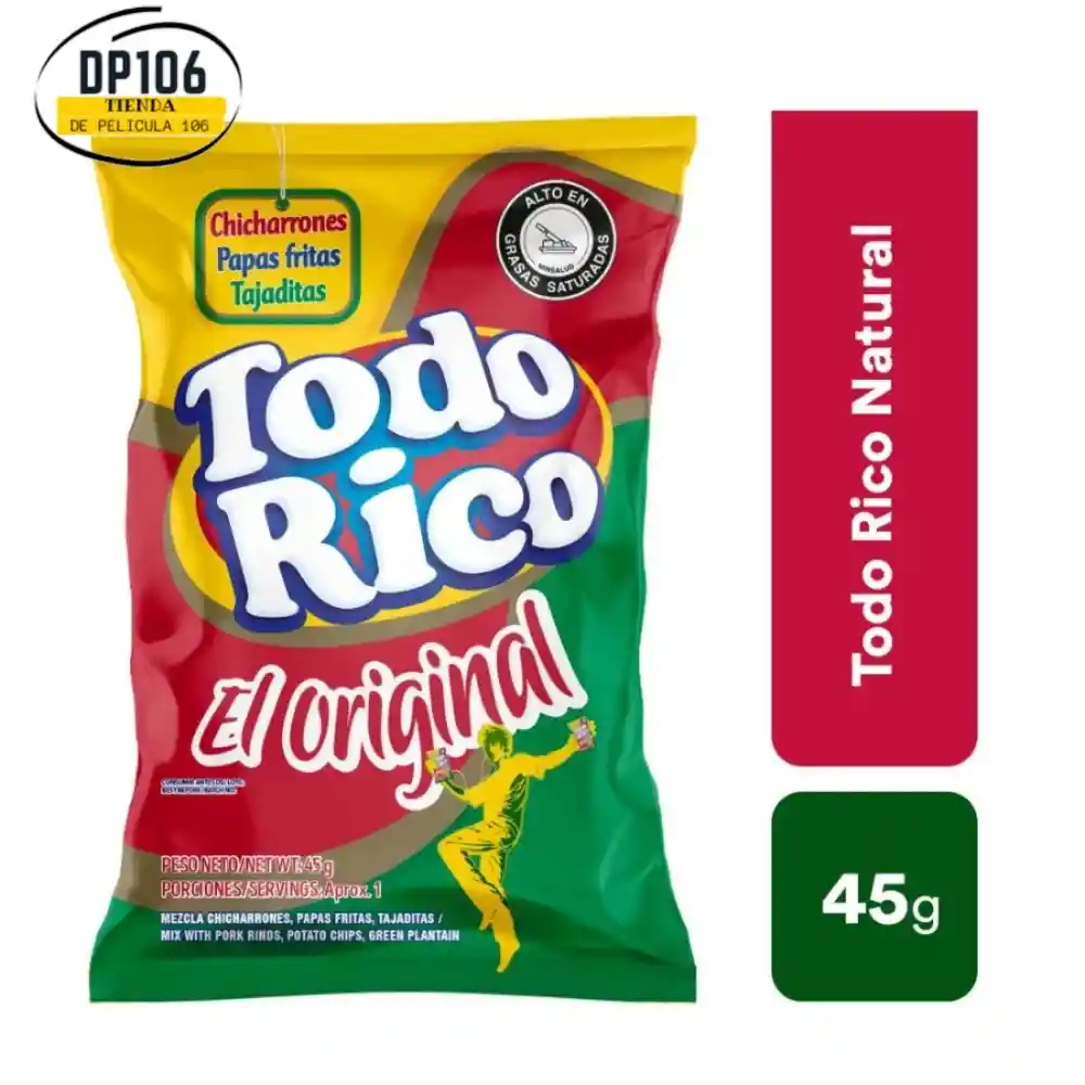 Todo Rico Original Super Ricas Paquete Personal