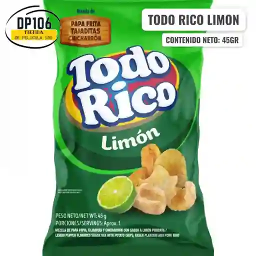 Todo Rico Limon Super Ricas Paquete Personal