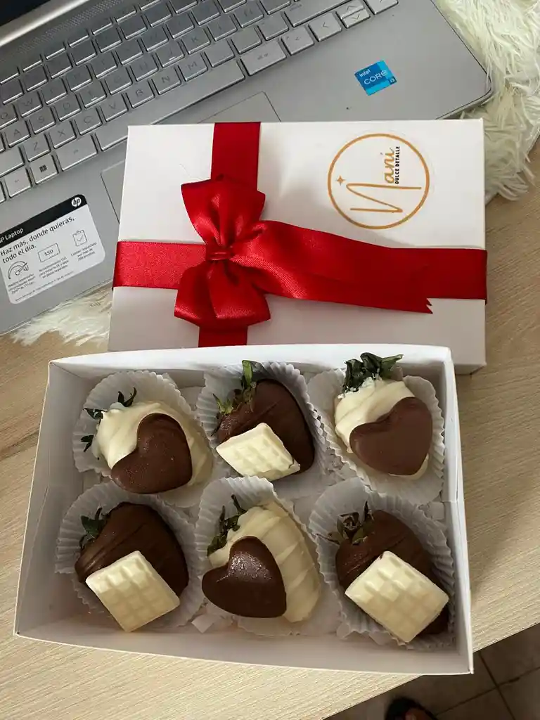 Caja De Fresas X6 Unds