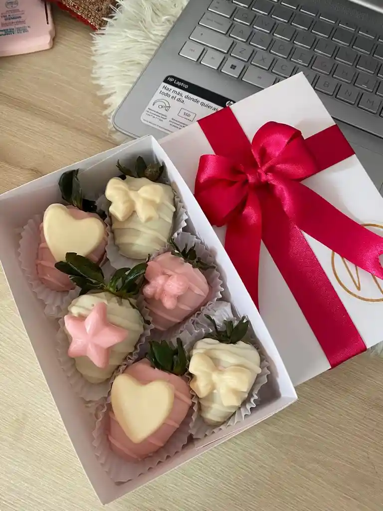 Caja De Fresas X6 Unds