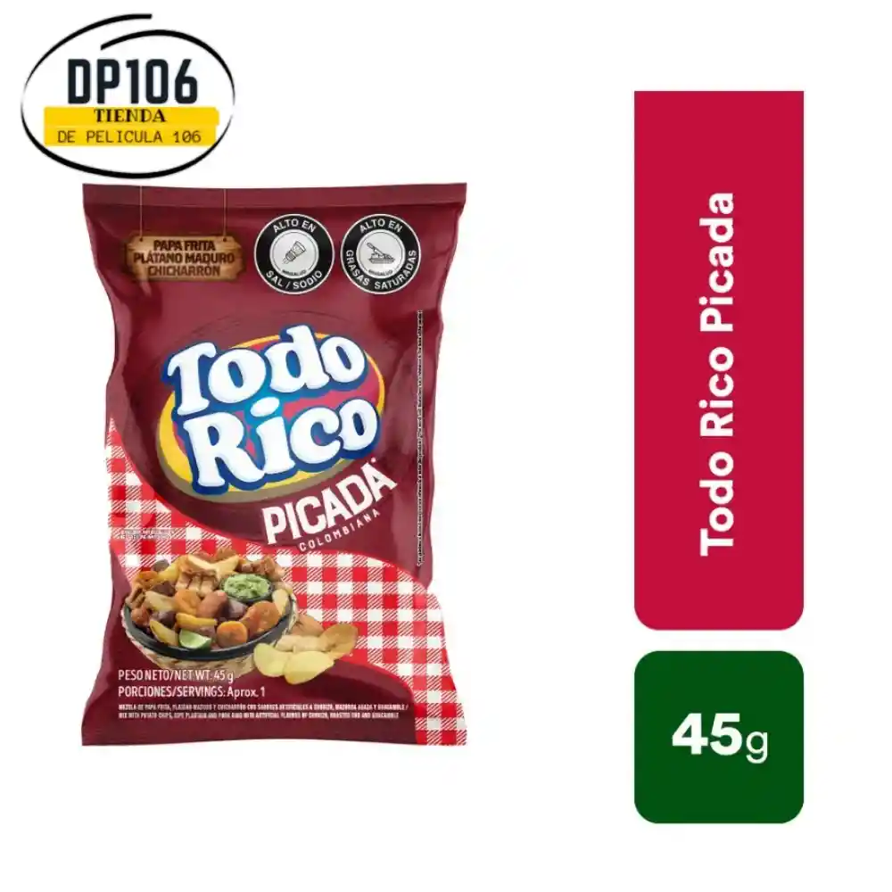 Todo Rico Picada Super Ricas Paquete Personal