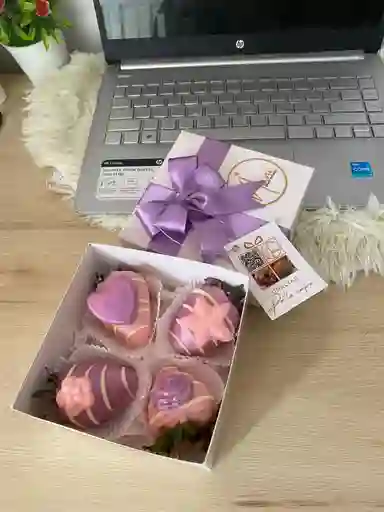 Caja De Fresas X4 Unds