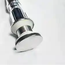 Sifon Flexible Cromado Con Push Para Lavamanos