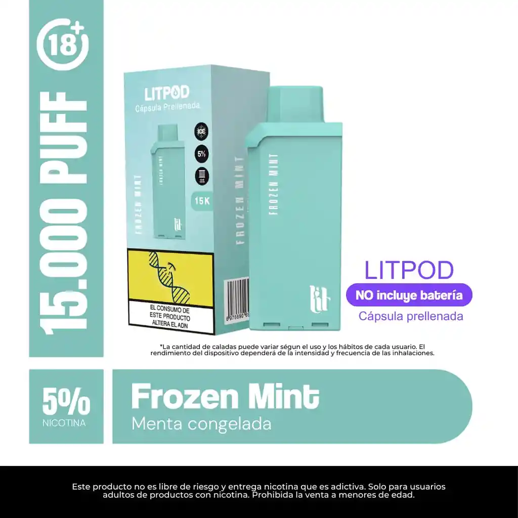 Cápsula Litpod Frozen Mint