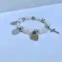 Pulsera Mandamientos Plateada