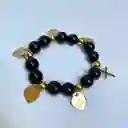 Pulsera Mandamientos Agata Negra
