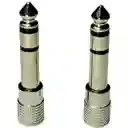 Adaptador De Audio 3.5 Mm Hembra A 6.35 Mm Estèreo