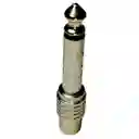 Adaptador Rca Hembra A Plug 6.35 Mm Macho Mono