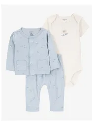 Conjunto 3 Piezas Avioncitos - Crema / 9 Meses