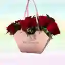 Flores Rosas X24 En Bolso
