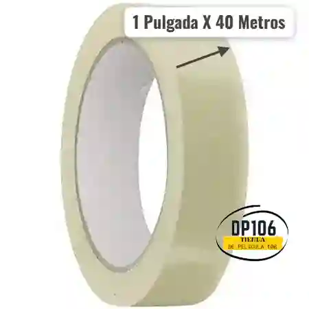 Cinta Transparente 1 Pulgada X 40 Metros