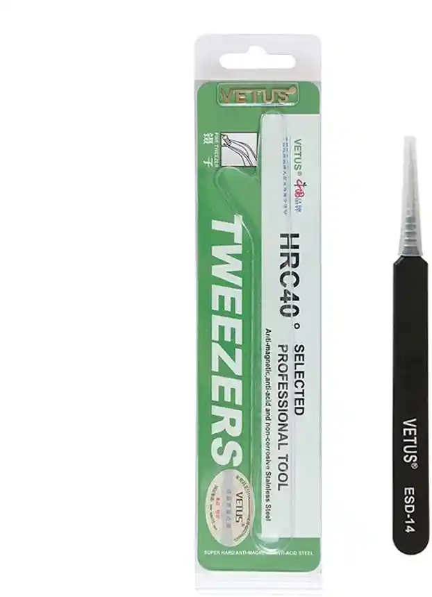 Pinzas Precisión Antiestáticas Esd-14 Electrónica Joyería