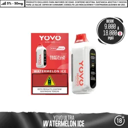 Yovo - Ultra 9000 A 18000 Puff Watermelon Ice / 5%-50mg