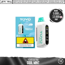 Yovo - Ultra 9000 A 18000 Puff Cool Mint / 5%-50mg