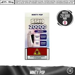 Strio - 12000-20000 Puffs - Minty Pop / 5%-50mg / 12000