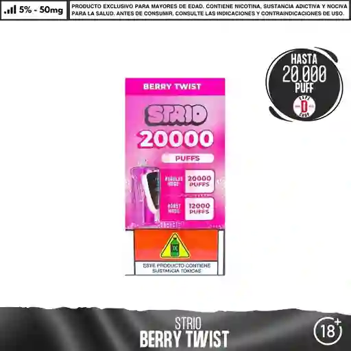 Strio - 12000-20000 Puffs - Berry Twist / 5%-50mg / 12000