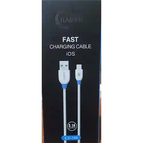 Cable De Datos Harvic 3.1 Amp Tipo Iphone Carga Rapida
